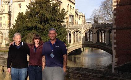 (Left to right) Richard Pauley, Belinda Peat, Daniel Molden