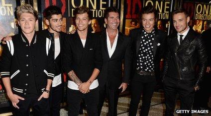 One Direction and Simon Cowell