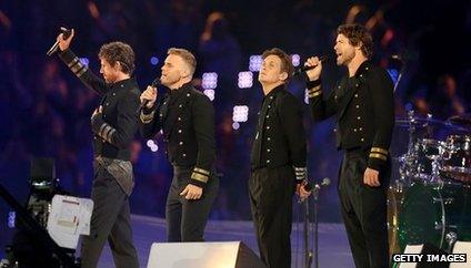 Take That at the Olympics