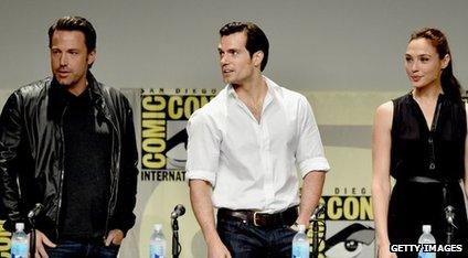 Ben Affleck, Henry Cavill and Gal Gadot