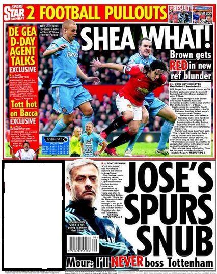 Sunday's Daily Star back page