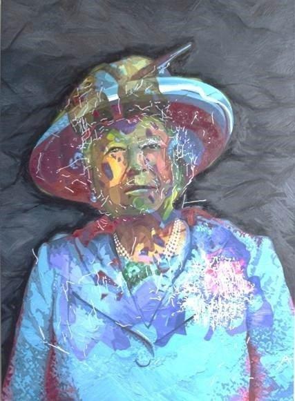 Ai-Da Robot made a portrait of the Queen for the Diamond Jubilee