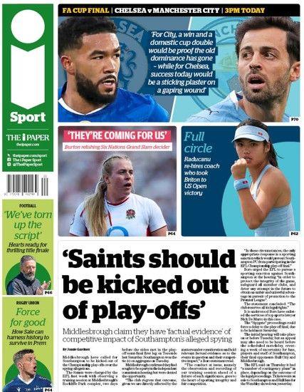 The i Paper back page
