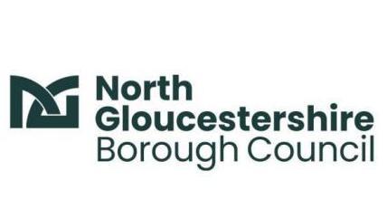 New  'North Gloucestershire Borough Council' logo in dark green with 'N G' letters merged at front.