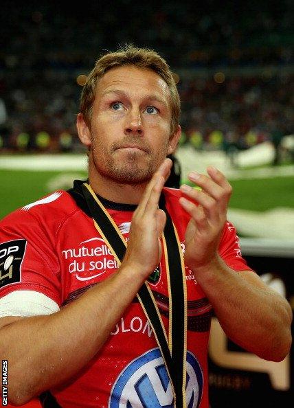 Jonny Wilkinson after his final game for Toulon in the Top 14 final against Castres on Saturday 31 May 2014