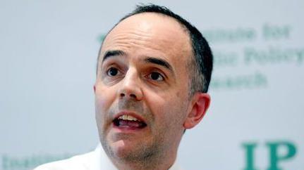 A close up shot of health secretary James Murray