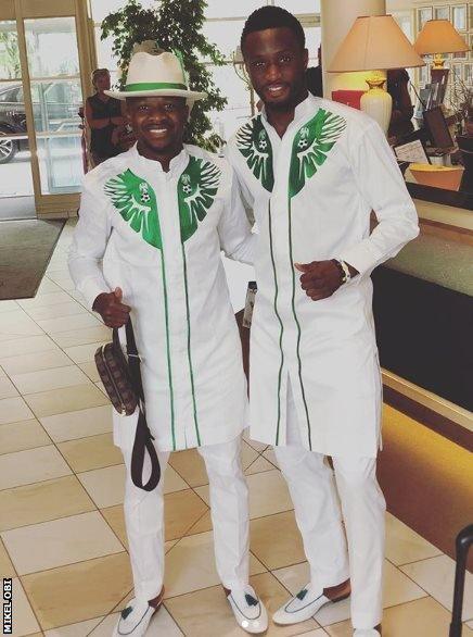 Ogenyi Onazi and John Obi Mikel seemed happy with the outfit