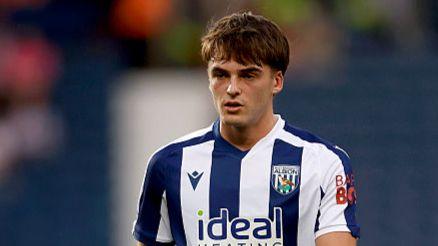 West Brom's Alex Williams in action against Derby County