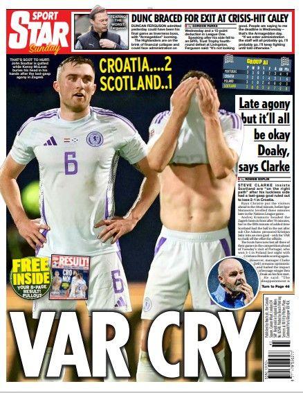 The back page of the Scottish Daily Express on 131024