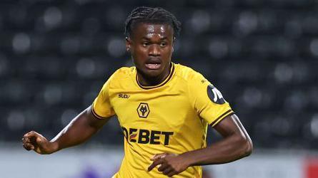 Filozofe Mabete in action for Wolves.