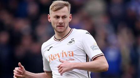 Harry Darling in action for Swansea