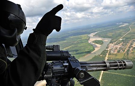 Colombian military helicopter