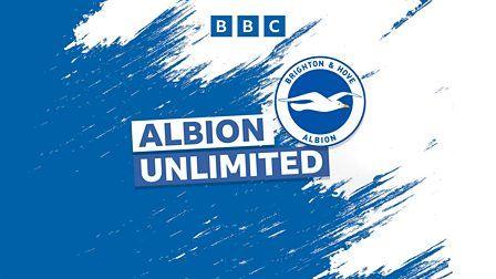 The blue and white 'Albion Unlimited' logo featuring the Brighton and Hove Albion logo within it.