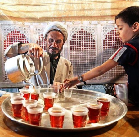 Photo of a clergyman serving team