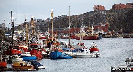 Port in the capital Nuuk