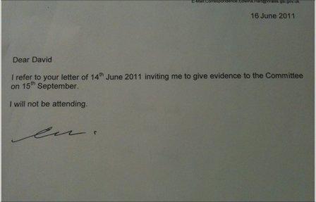 Edwina Hart Letter