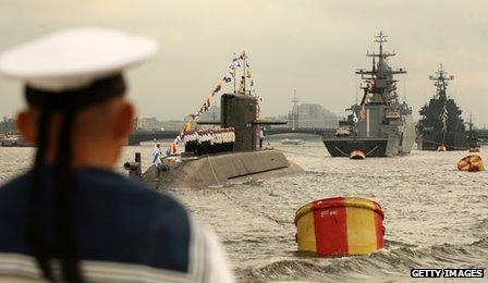 Russian naval parade