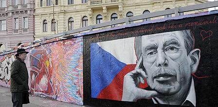 Mural of Vaclav Havel