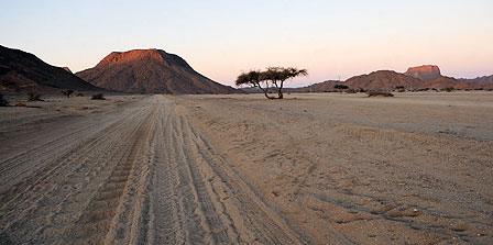 Desert near Tamanrasset in Algeria