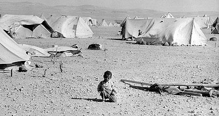 Refugee camp for Palestinians in Jordan