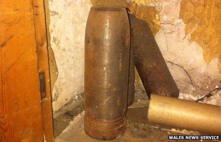 Bomb in kitchen cupboard