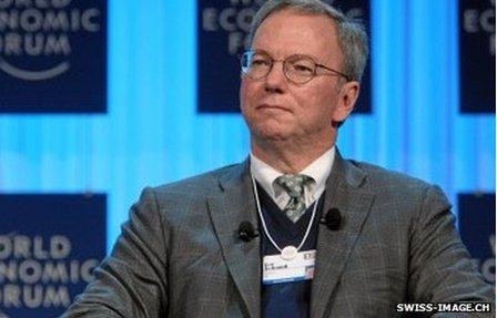 Eric Schmidt at the World Economic Forum, Davos, in 2013