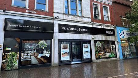 The former Co-op department store in Stafford