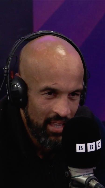 Jamie Jones Buchanan in a BBC Radio Leeds studio