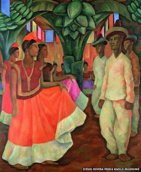 Dance in Tehuantepec by Diego Rivera, 1928