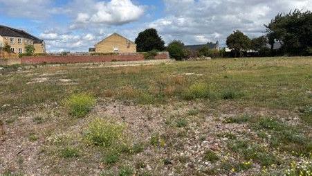 A photo of some grassy, disused land.