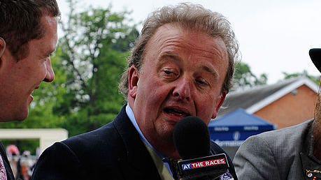 Alastair Down of 'At the Races', speaking to Martin Kelly and John McCririck  during day one of Royal Ascot on June 18, 2013.