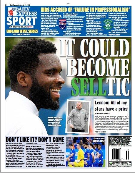 Daily Express back page