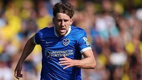 Callum Lang on a run for Portsmouth