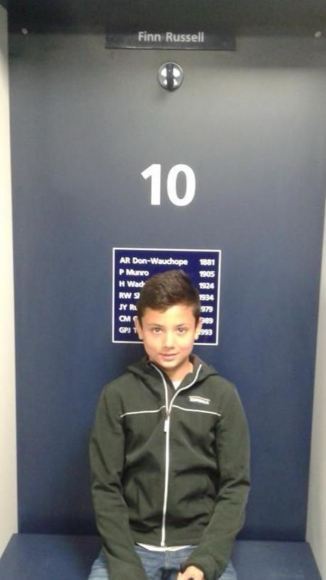 Louis Bielle Biarrey at Murrayfield aged 13