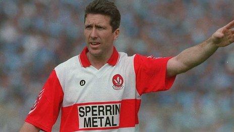 Damien Barton won the Sam Maguire with Derry in 1993