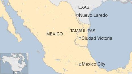 Map of Tamaulipas