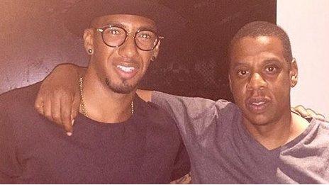 Jerome Boateng and Jay Z