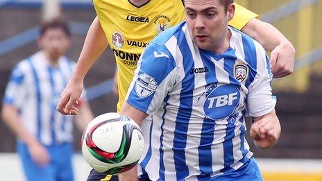 James McLaughlin has scored 10 goals for Coleraine this season