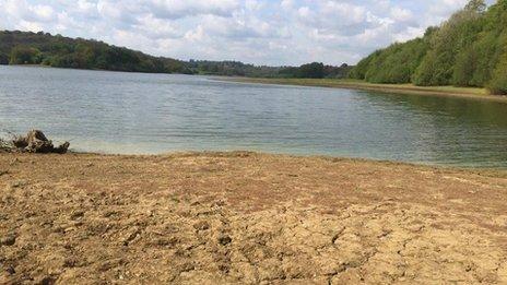 Dry reservoir in Kent
