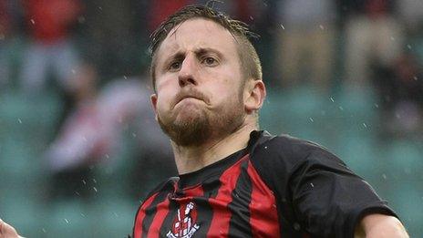 Michael Carvill scored a vital goal for Crusaders