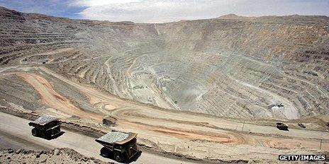 Chuquicamata copper mine in Chile