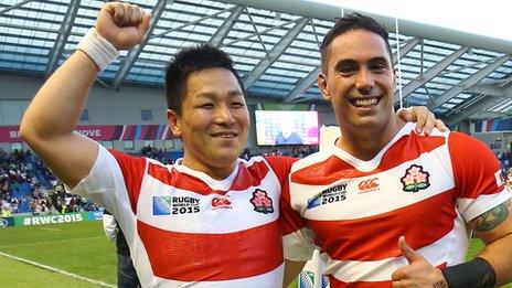 Japan beat South Africa