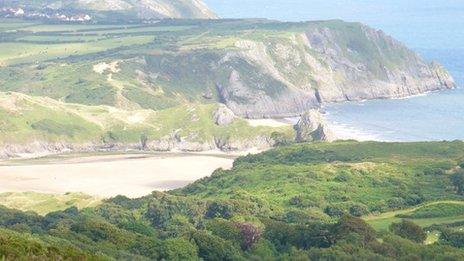 Three Cliffs Bay