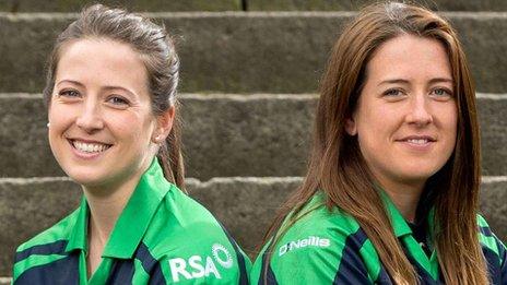 Sisters Cecelia and Isobel Joyce play for Ireland