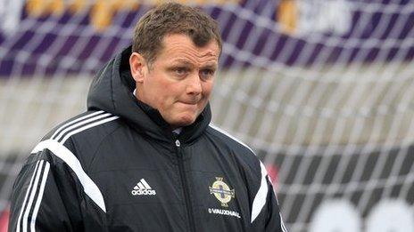 Jim Magilton's side went ahead against Ukraine but lost 2-1