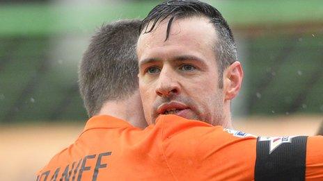 Ciaran Martyn scored in Glenavon's win over Glentoran