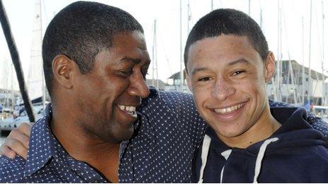 Mark Chamberlain and Alex Oxlade-Chamberlain