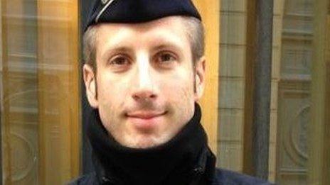 Slain Paris policeman Xavier Jugelé (undated image)