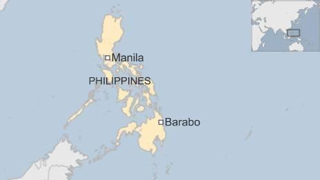 BBC map of Barabo in the Philippines