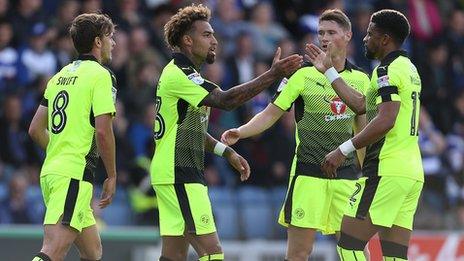 Danny Williams celebrates with Reading team-mates